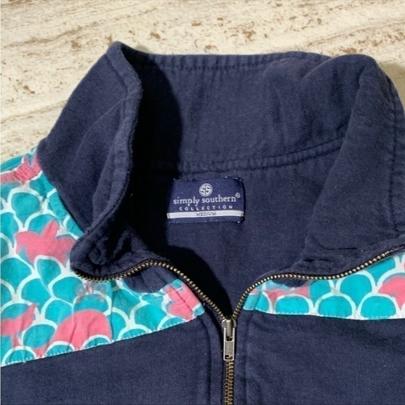 Simply Southern 1/4 zip pullover sweatshirt. Women’s medium - Picture 6 of 8